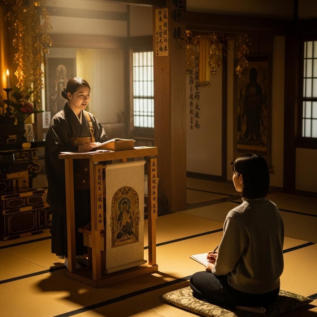 尼僧の一日　説法