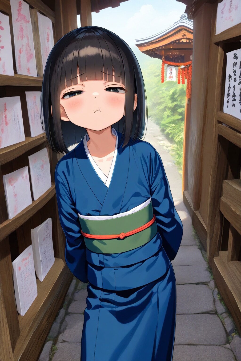 じーっ