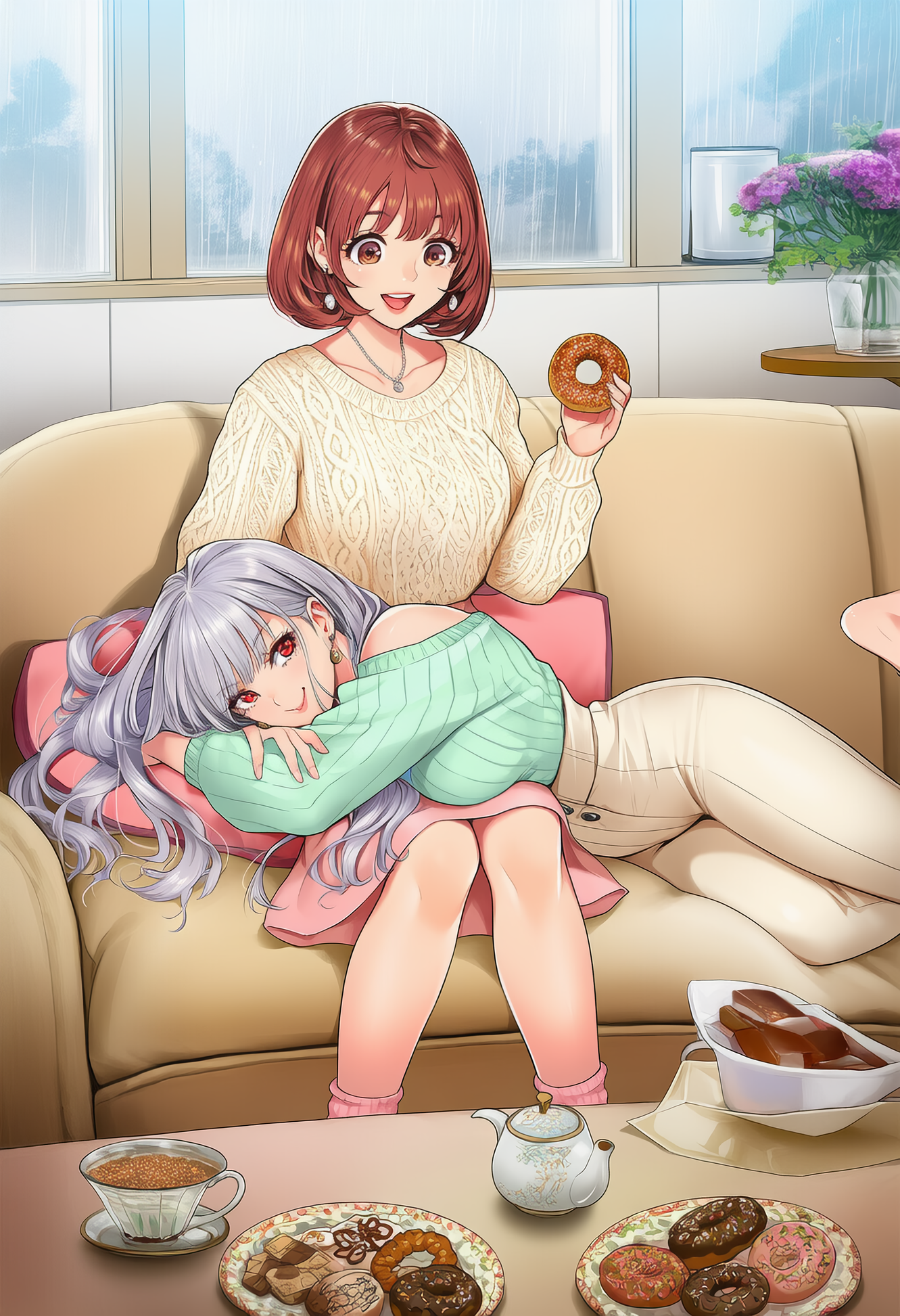 ノノカ＆ミレナのCanCamツーショット♡ リビング＆カフェの仲良しタイム