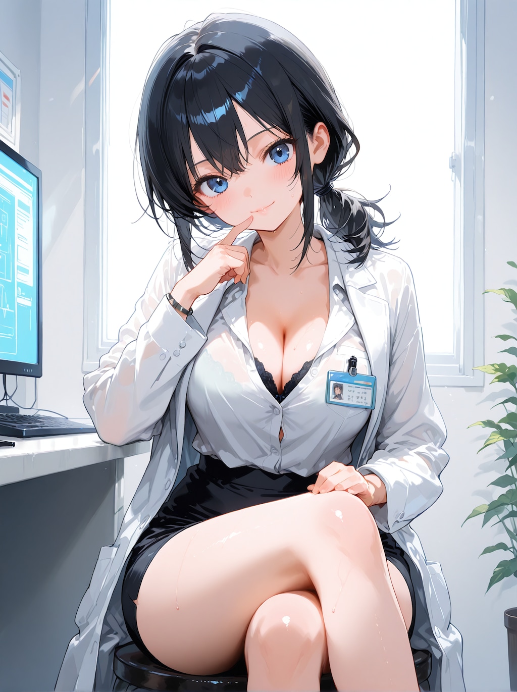 [12枚] 女医さん×胸ちら