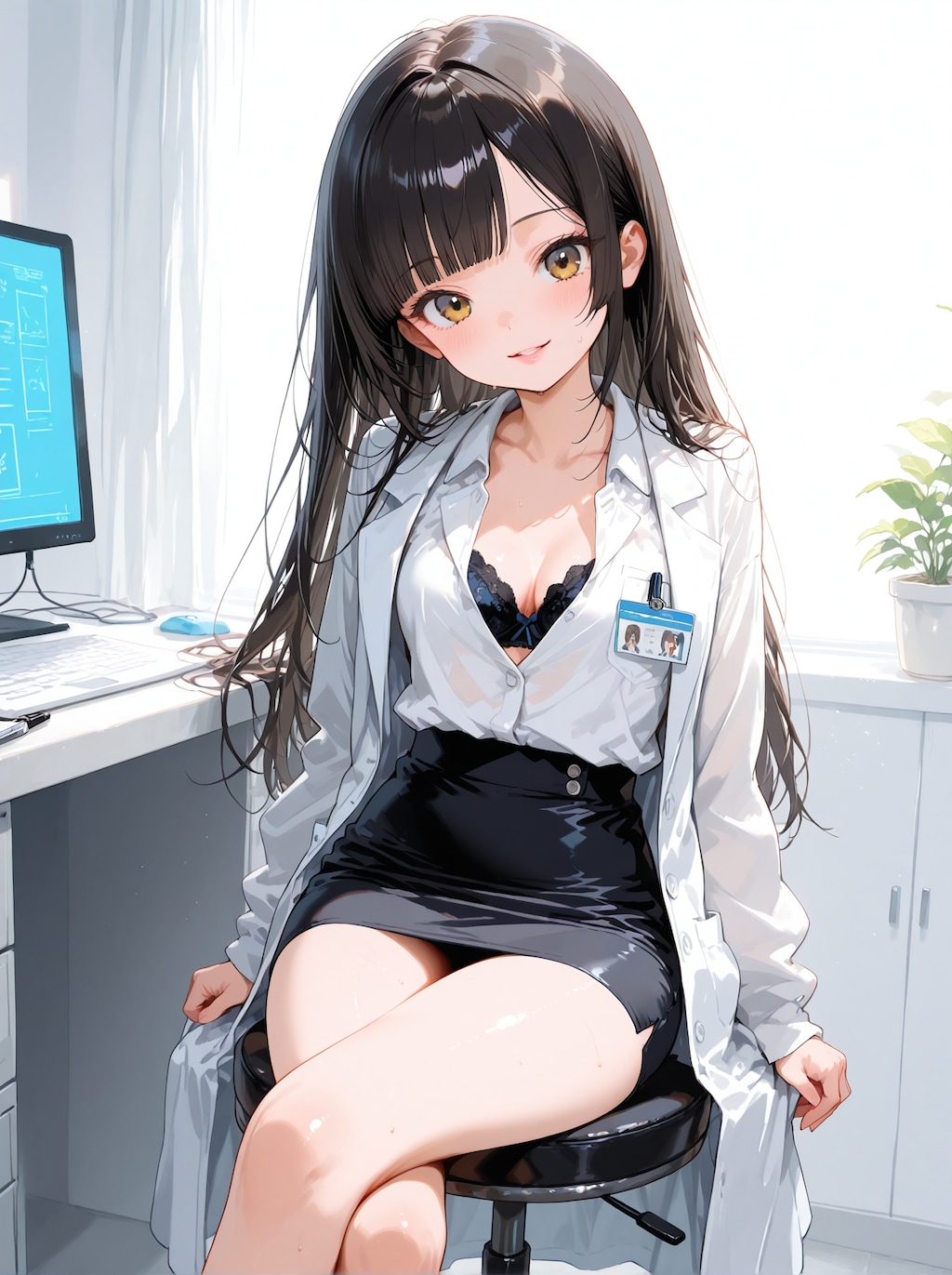 [12枚] 女医さん×胸ちら