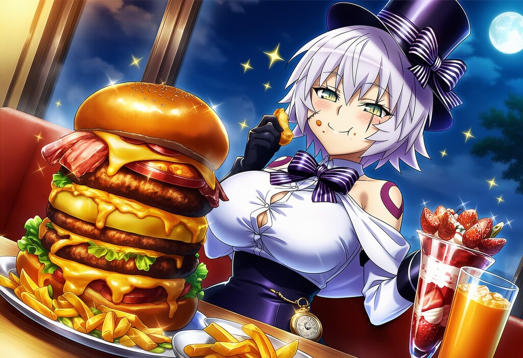 沢山食べるドレスコスプレ頬傷アサシン人妻