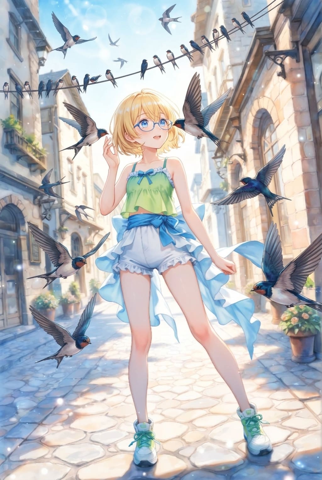 21.「つ」→「つばめ」なしょ