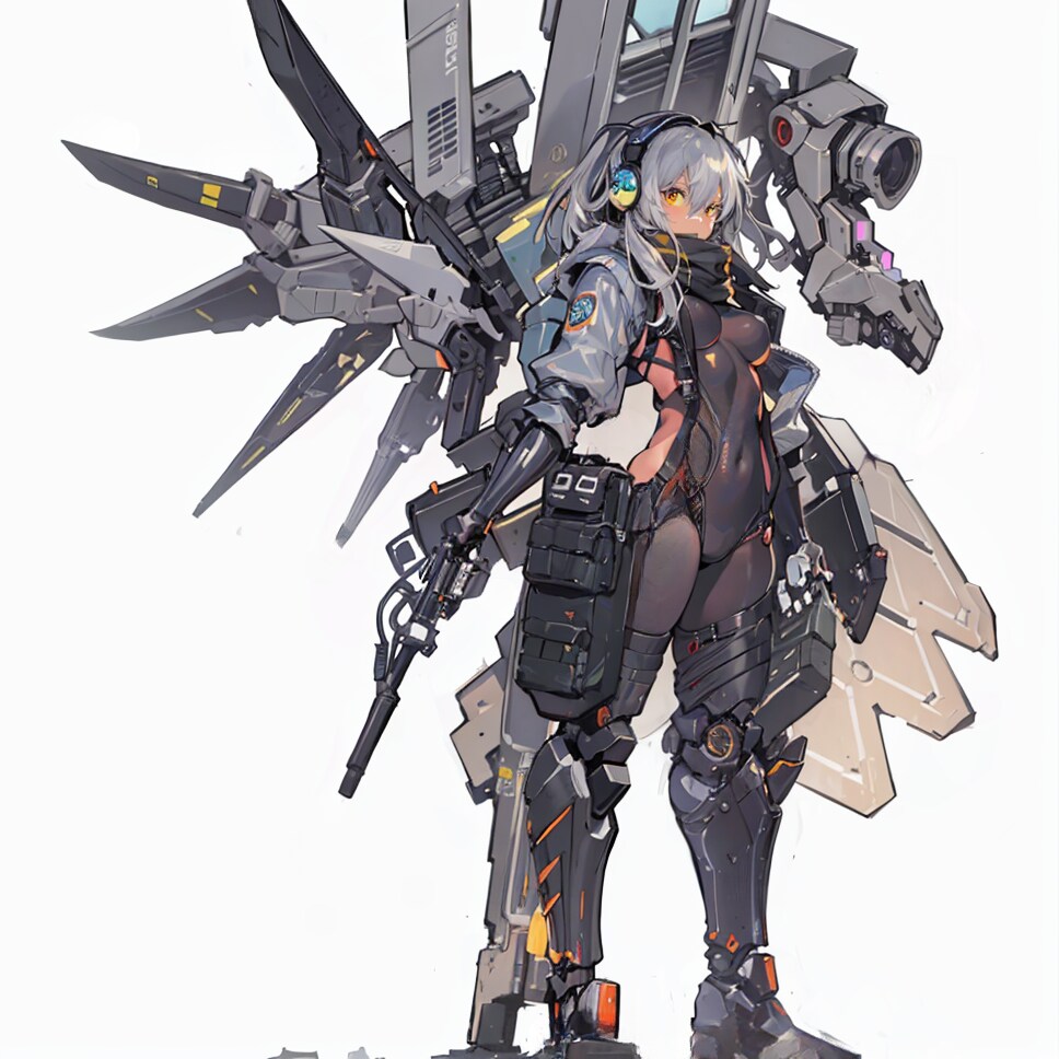 Girl and Robot1096