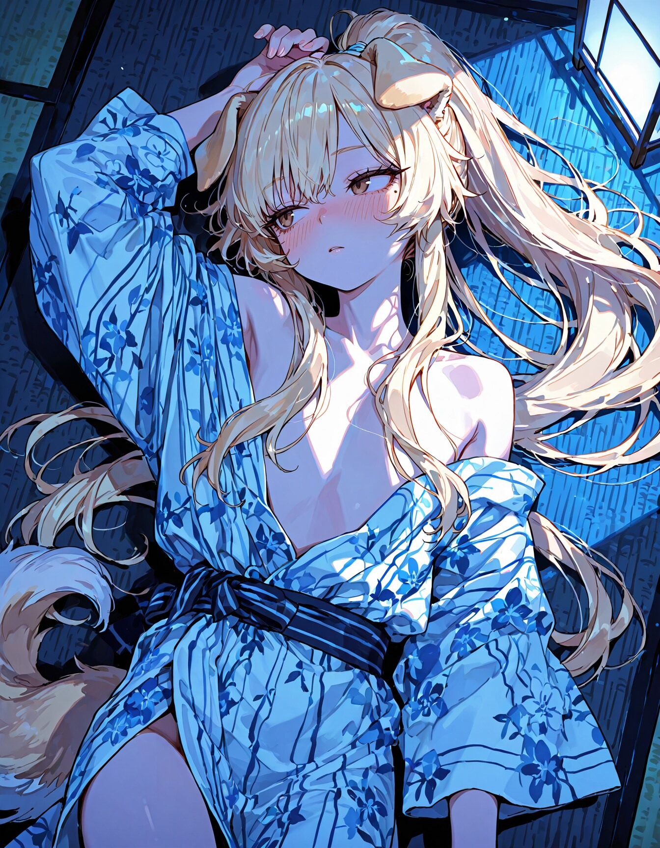 花火の後