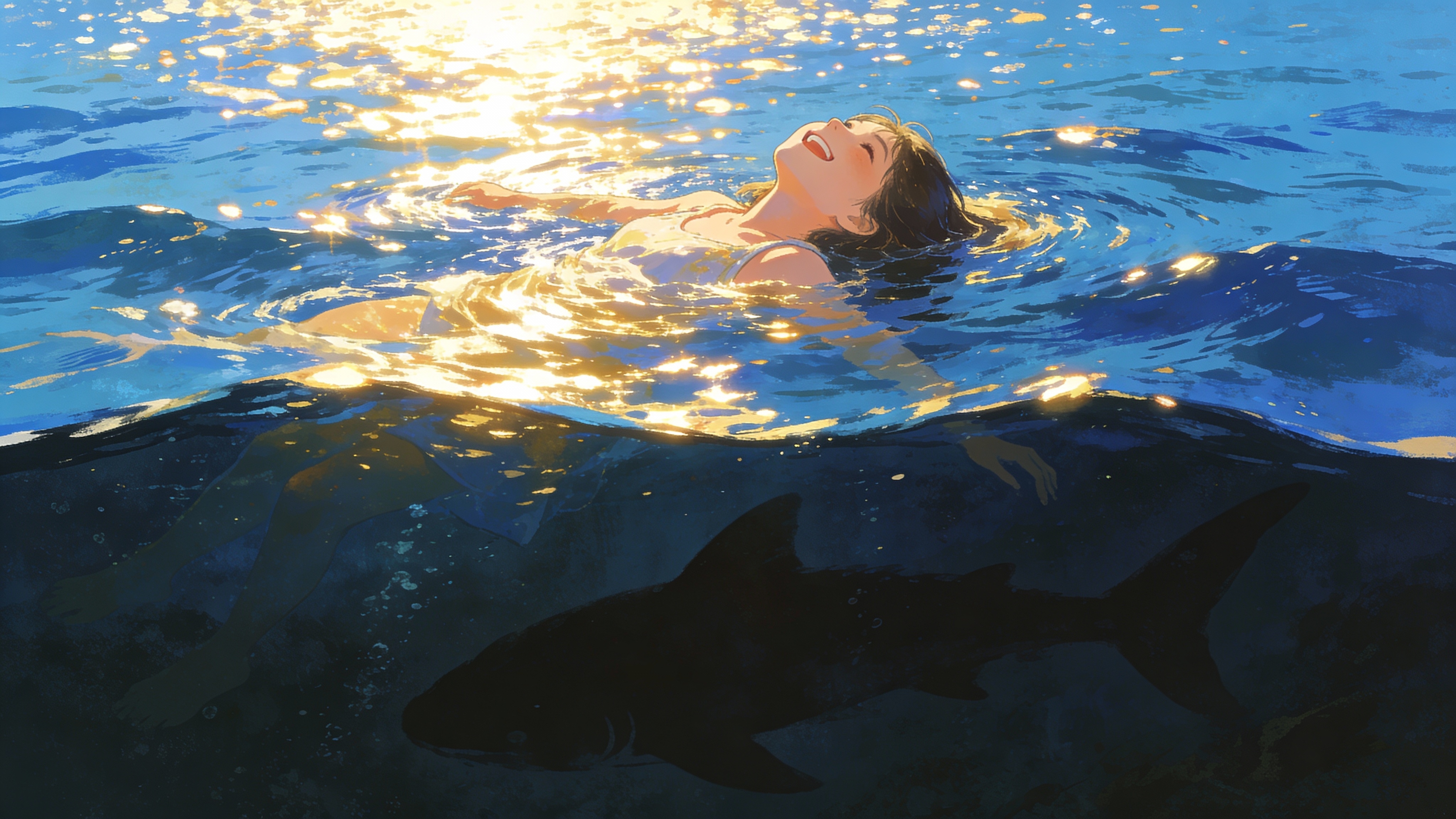 浮かぶ少女⑤ | の人気AIイラスト・グラビア