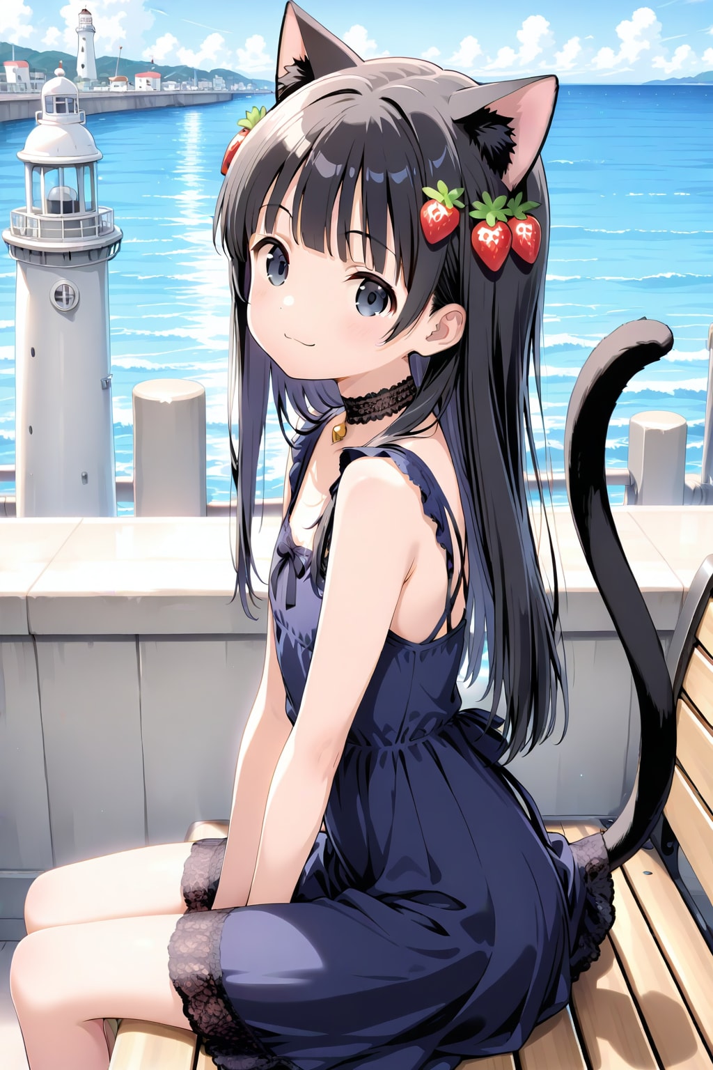ネコ娘のクロちゃん🐈‍⬛✨５ | の人気AIイラスト・グラビア
