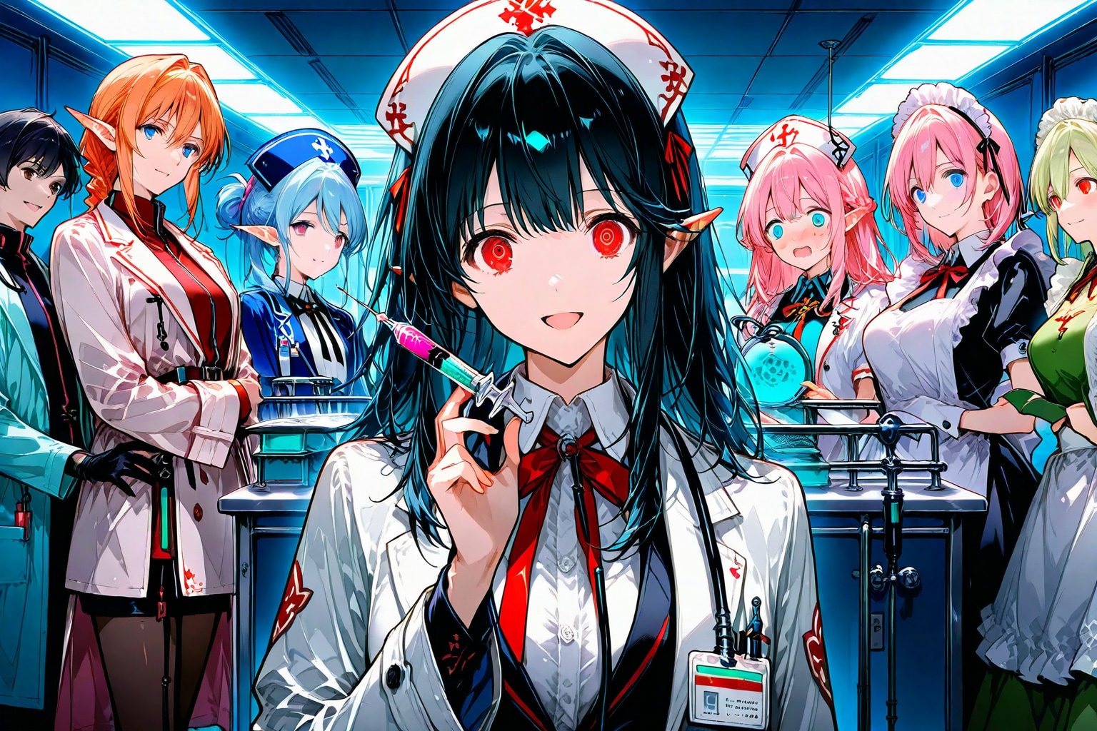 エルフメイド女医