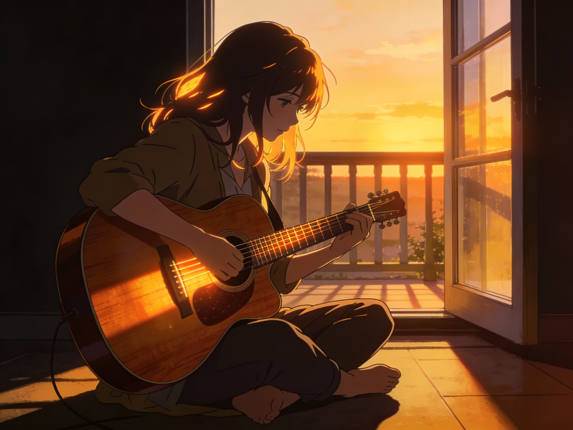 playing the guitar | の人気AIイラスト・グラビア