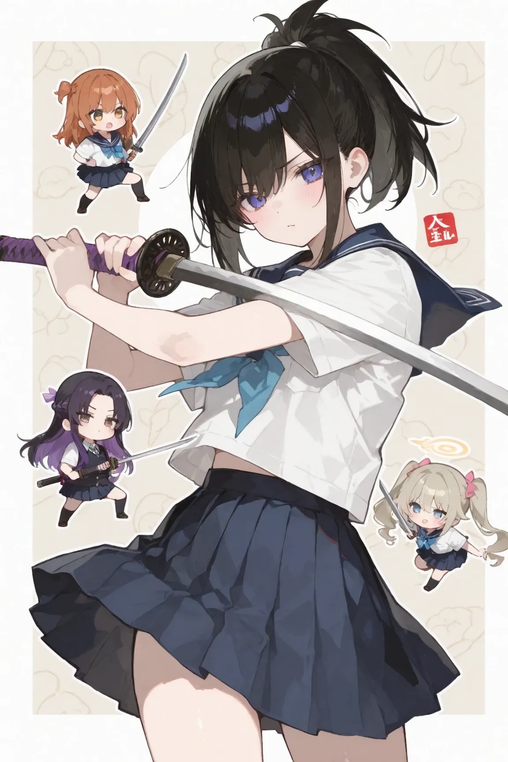 ガチガチ銃道部とほんわか剣術部