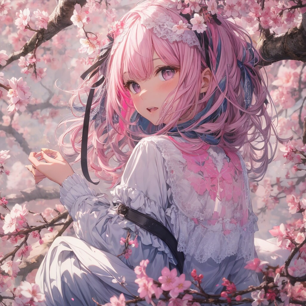 君も桜を見に来たの？
