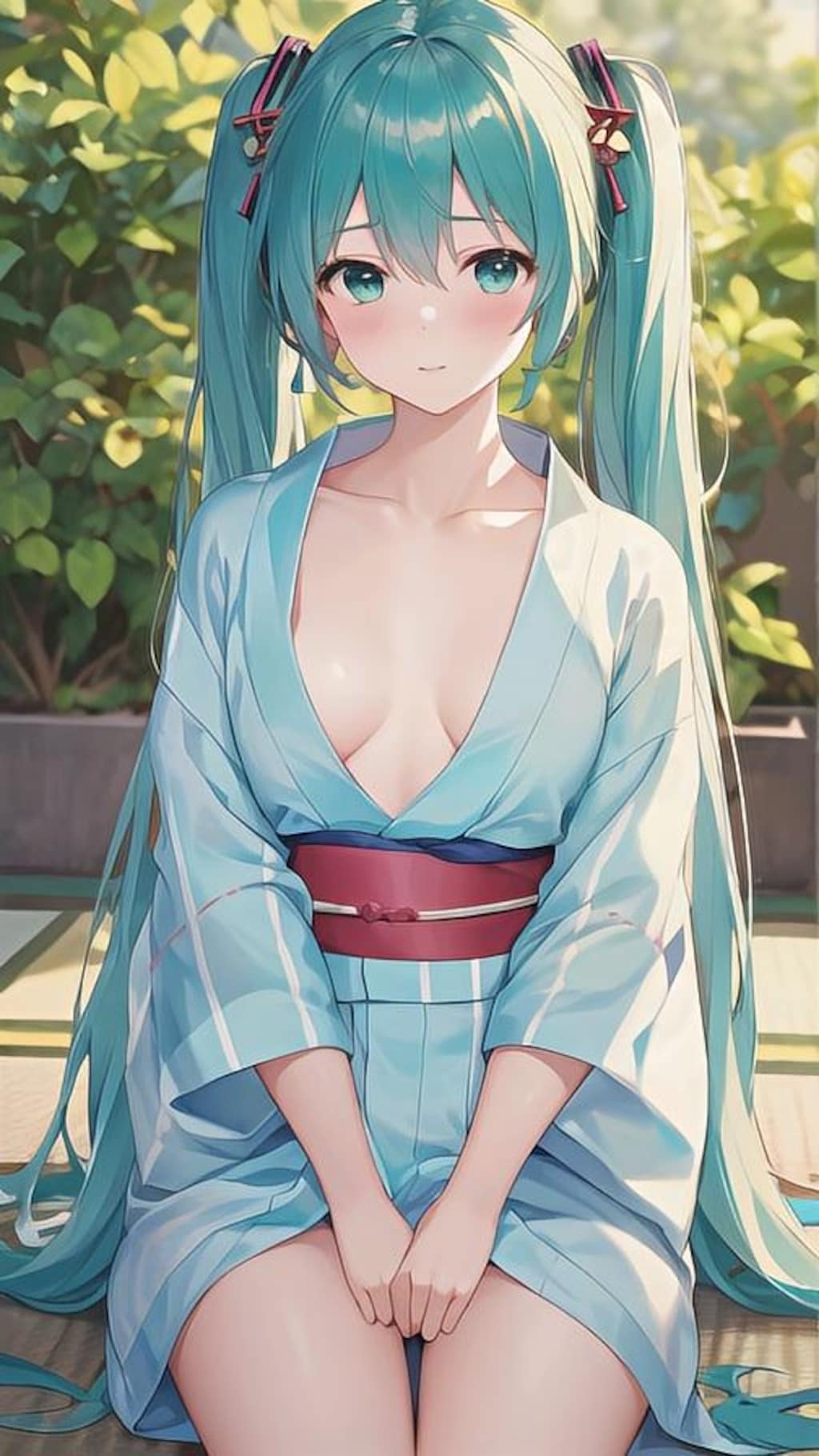 浴衣姿のミクさん