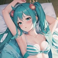 浴衣姿のミクさん 2枚目