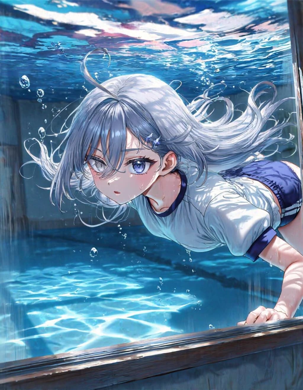 ブルマ幽鬼underwater