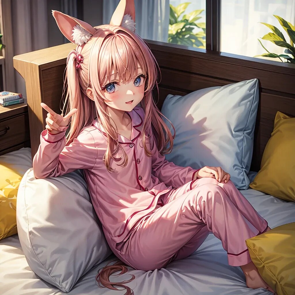 獣耳少女×パジャマ