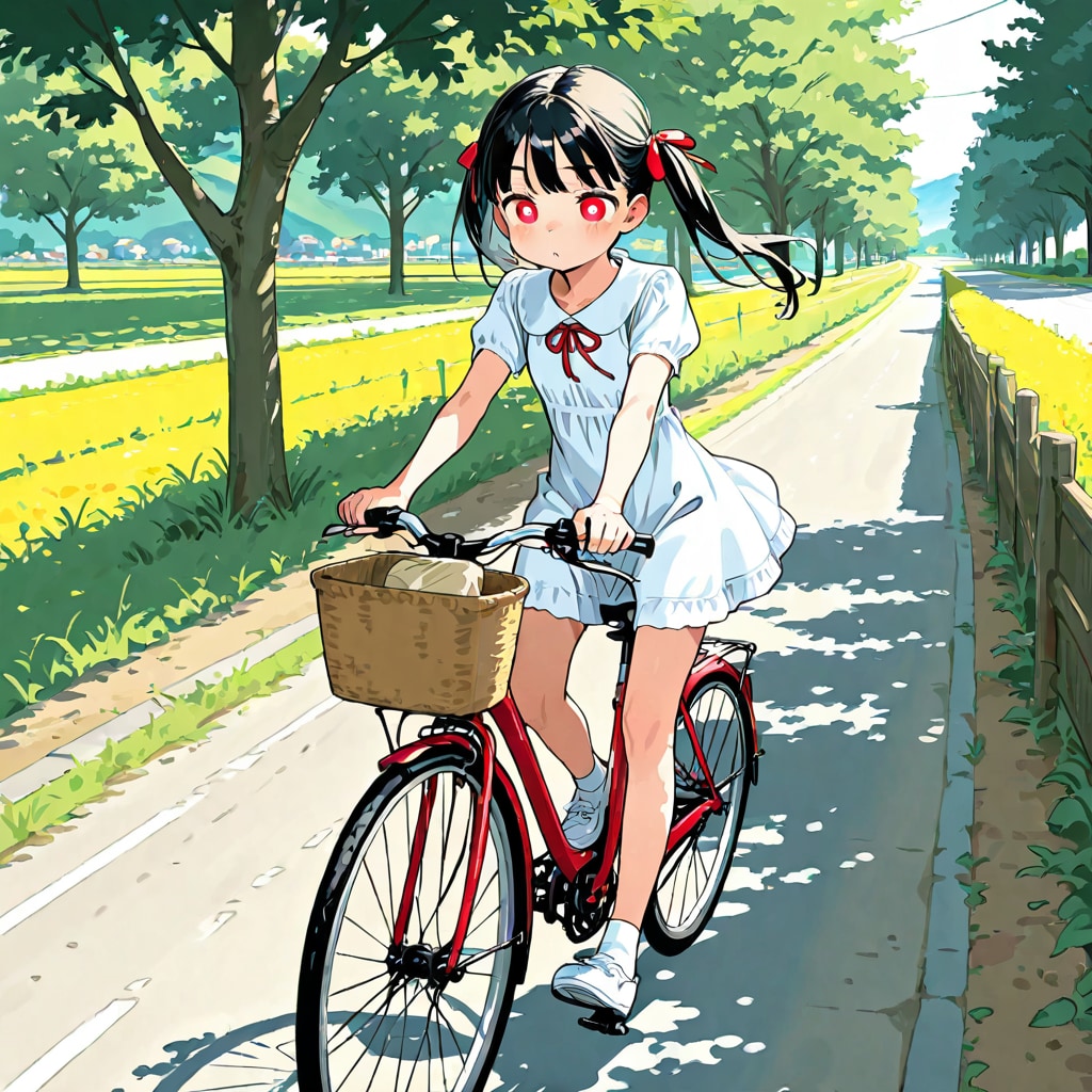春風の中のサイクリング