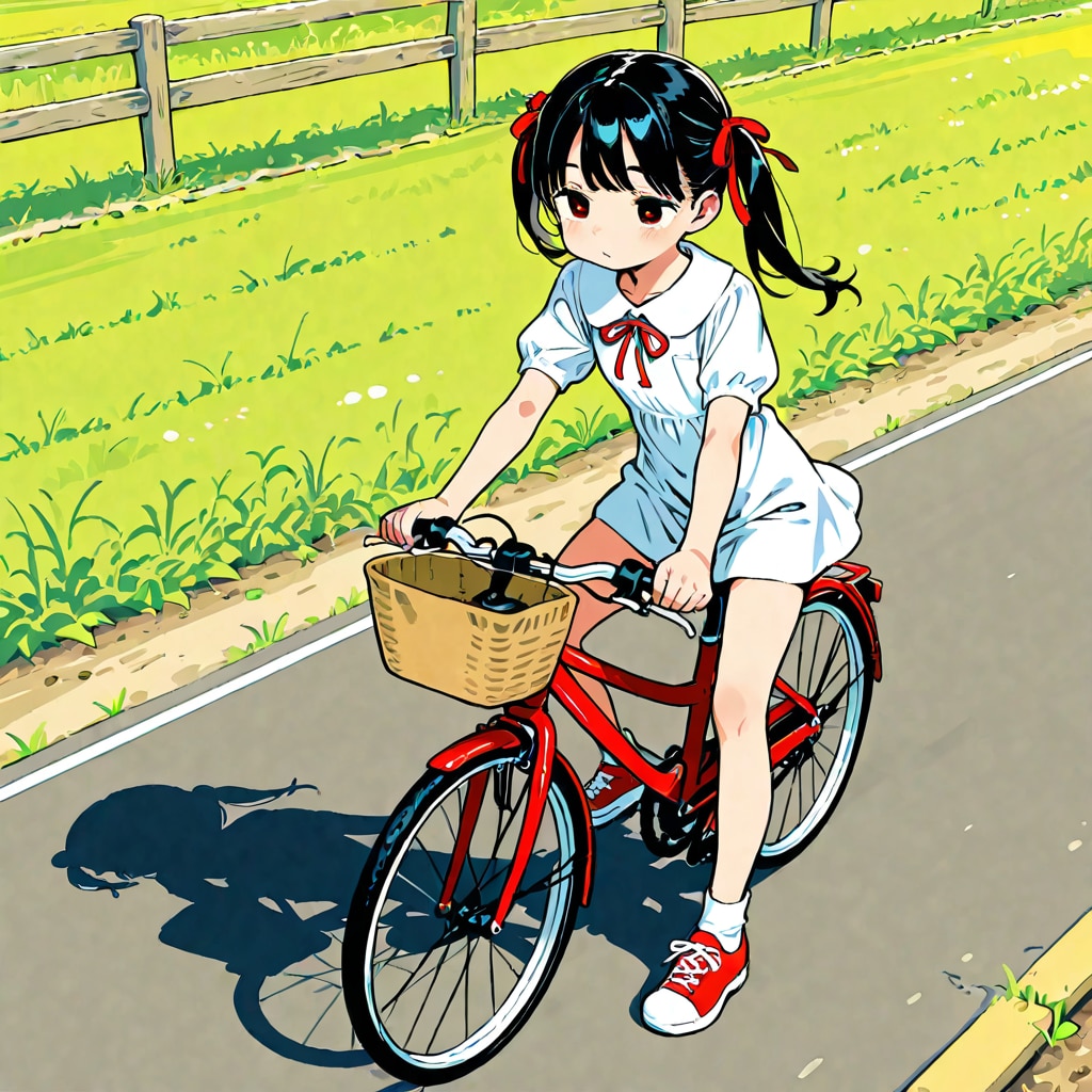 春風の中のサイクリング