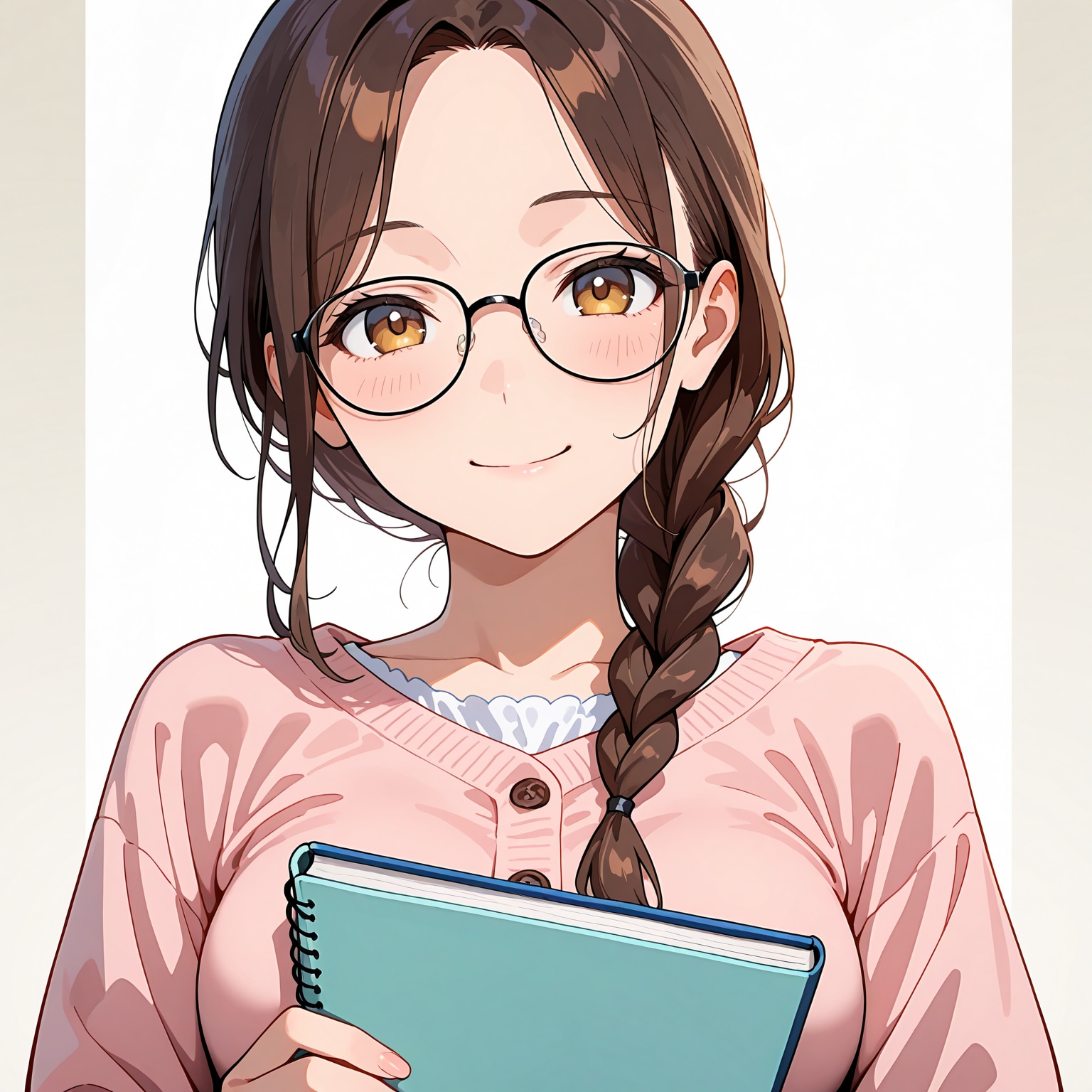 うちの子の顔面ドアップその4、うちの眼鏡っ子