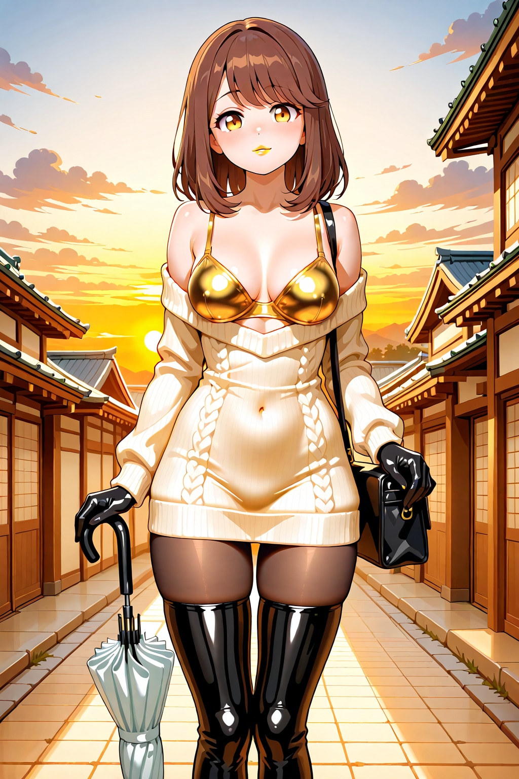おめかしした心実