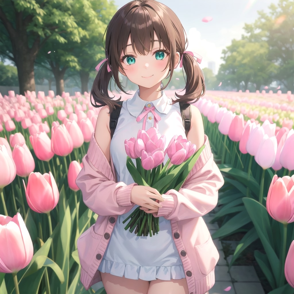 チューリップの花束