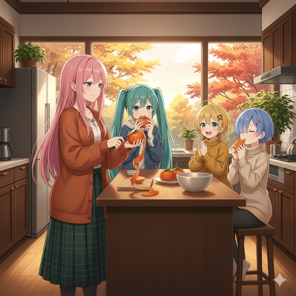 柿を頂いたので 皆さんどうぞ