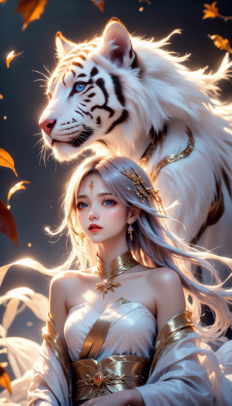 白虎：西方の守護者再び | の人気AIイラスト・グラビア