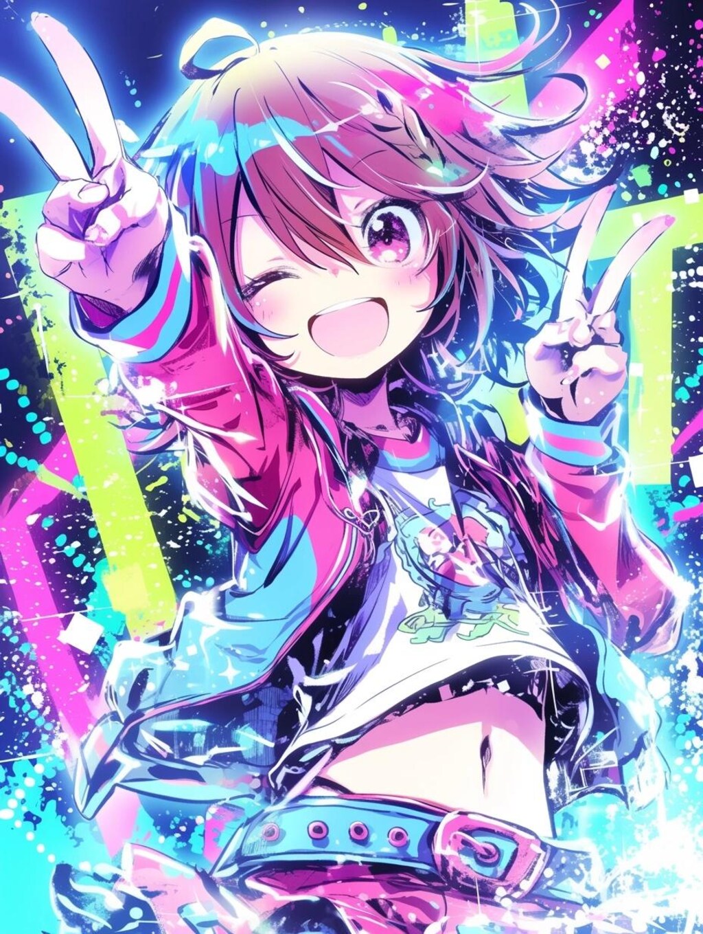 へそだしウインク