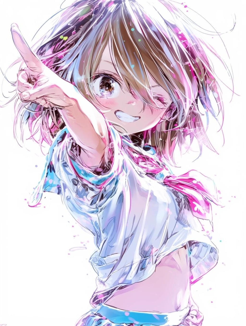 へそだしウインク