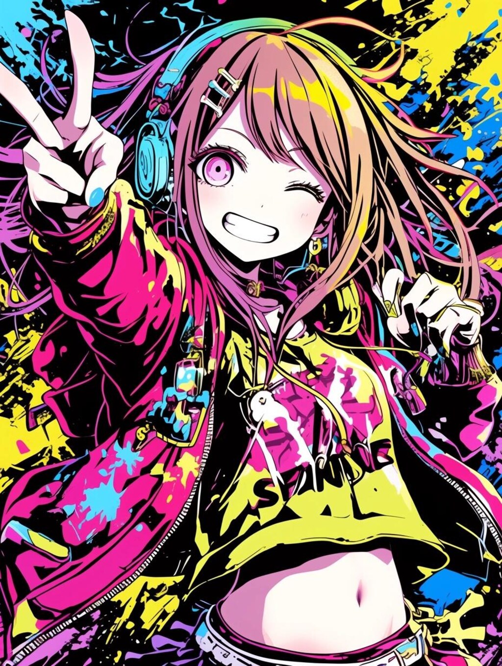 へそだしウインク