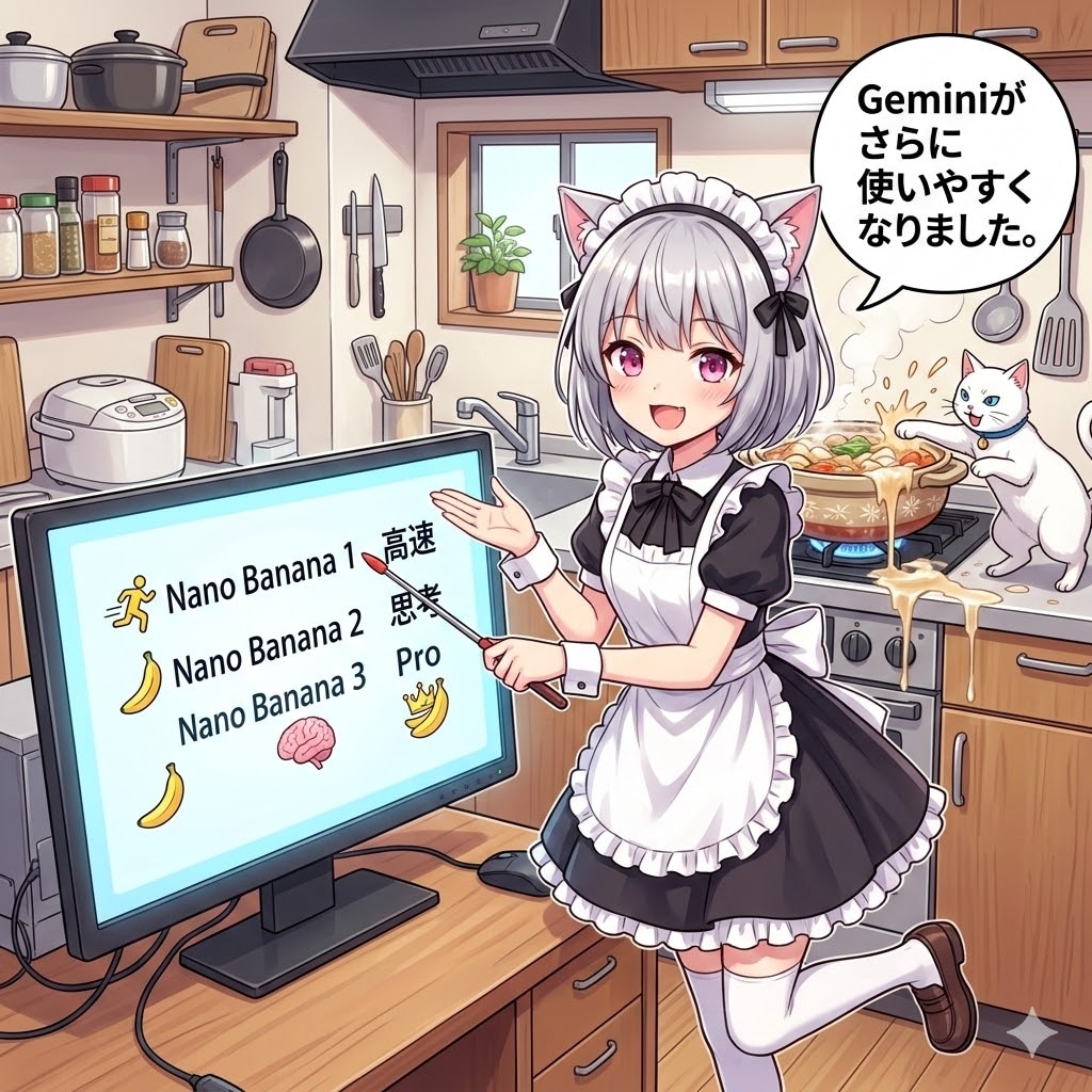 Geminiの進化が止まらにゃい(=^・^=)