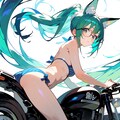 BIKEとけもみみビキニ少女♪　赤と緑のキツネっ娘♡（12枚） 12枚目