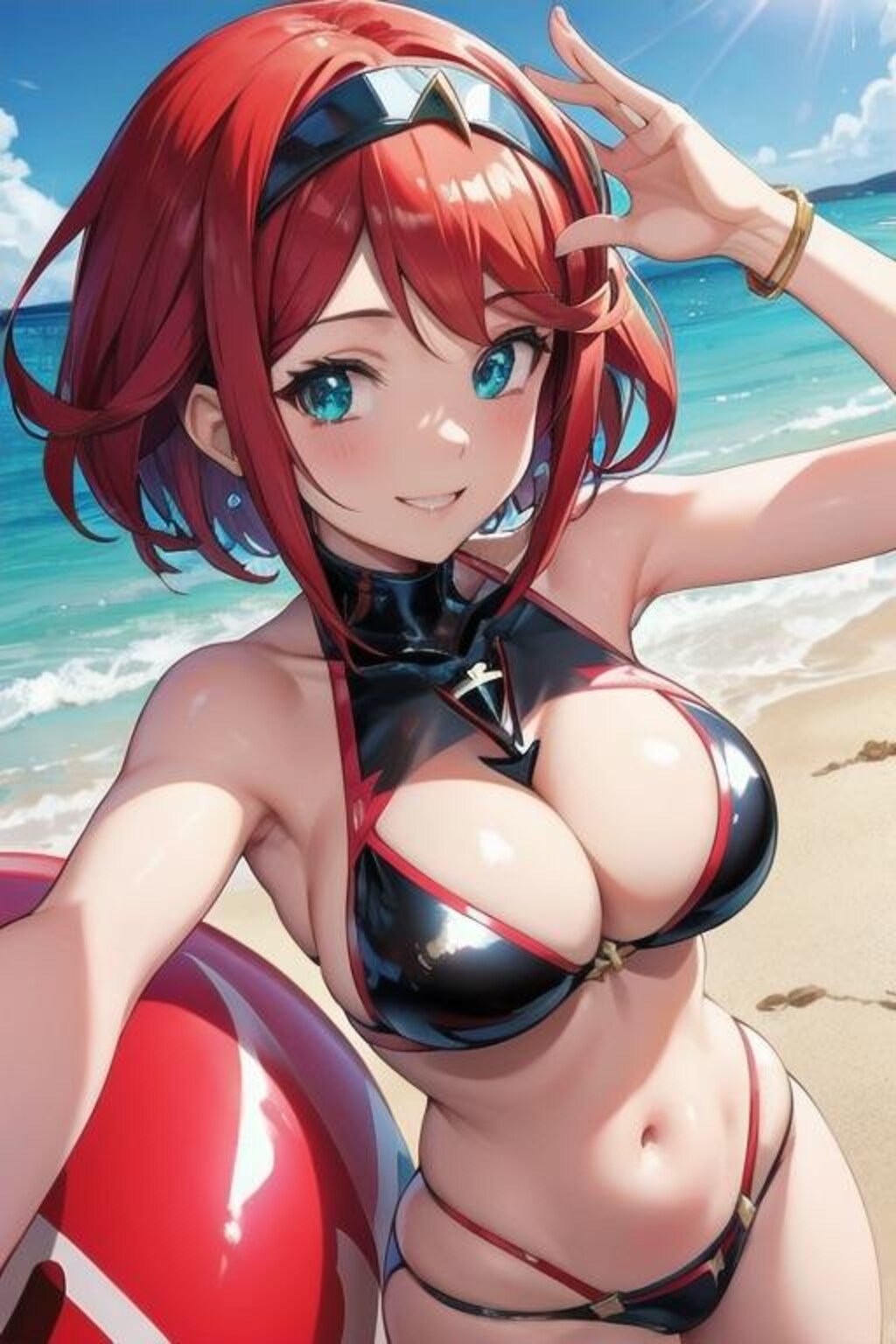 光沢ビキニのホムラちゃん