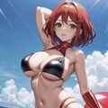 光沢ビキニのホムラちゃん 3枚目
