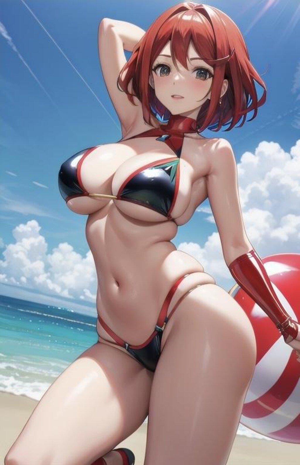 光沢ビキニのホムラちゃん