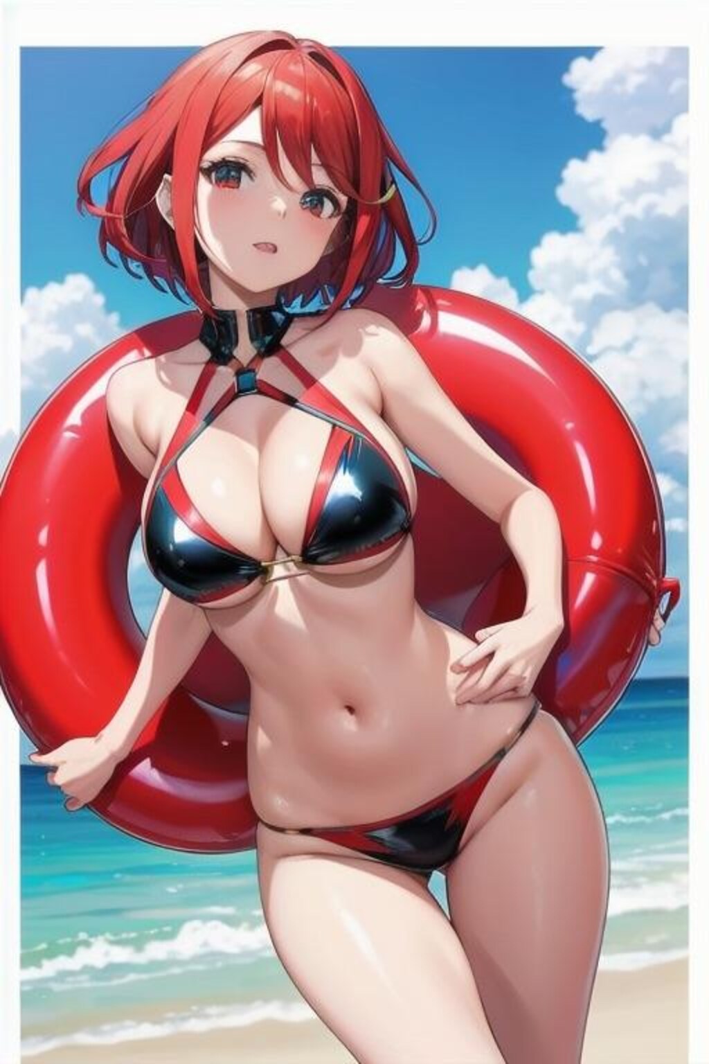 光沢ビキニのホムラちゃん