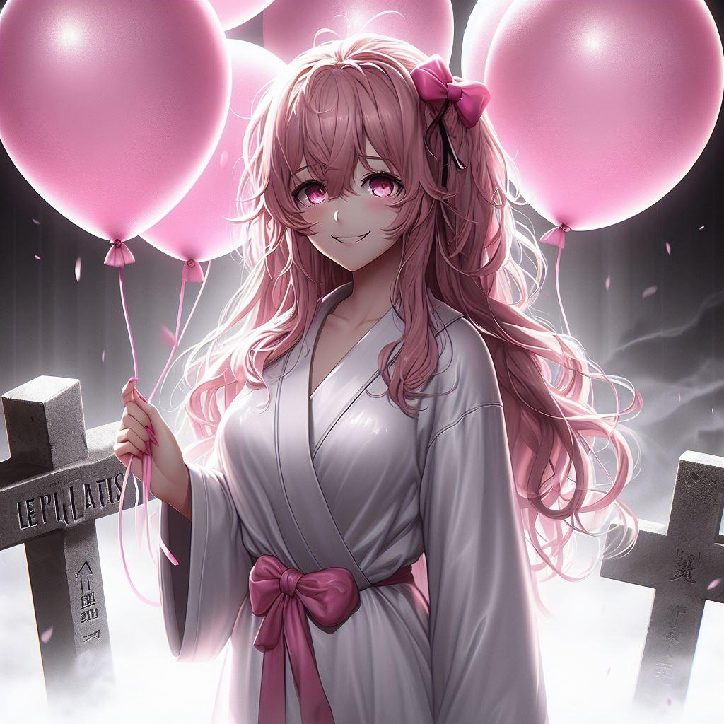 風船ちょうだい♡ くれないと呪うぞ～?