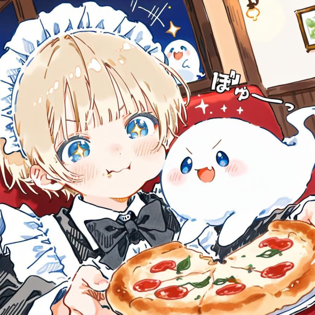 ハーフ＆ハーフでお届けするベリショメイドちゃん🍕