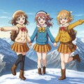 アニメキャラと山登り 4枚目
