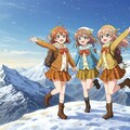アニメキャラと山登り 3枚目