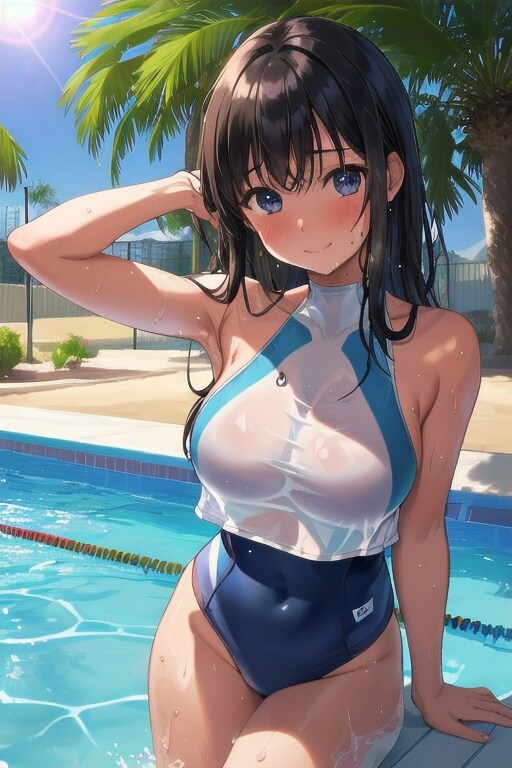 競泳水着さん