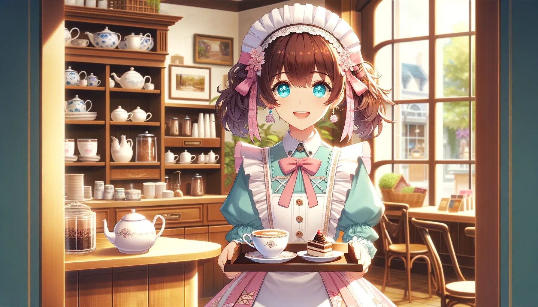 カフェで働く