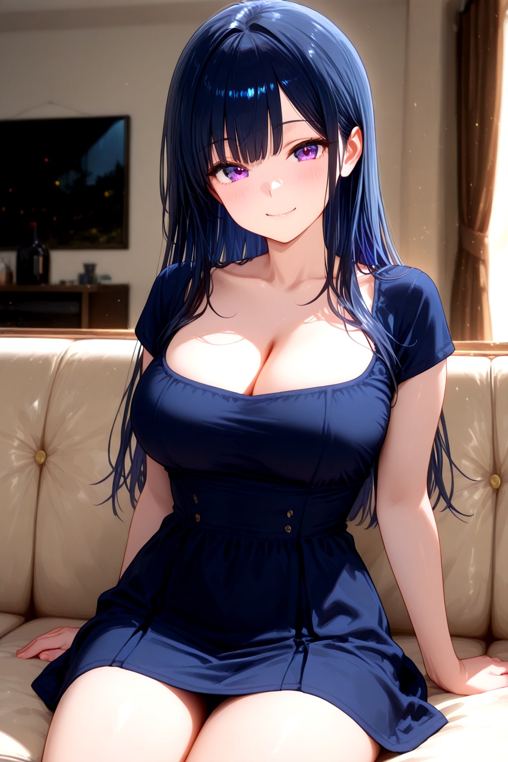 249（紺のワンピ）