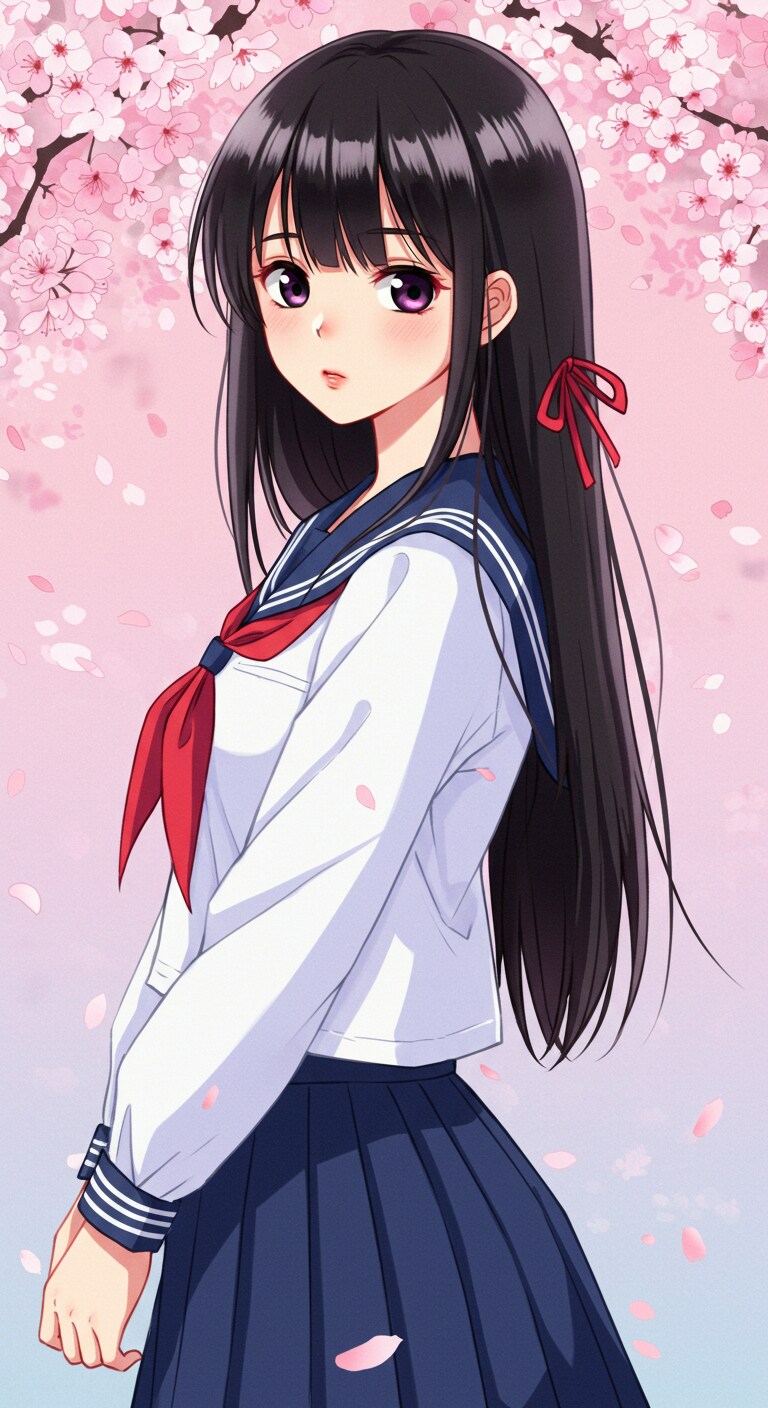 セーラー服の女学生　ImageFX土産
