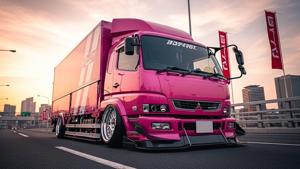 三菱ふそうトラックのドリ車