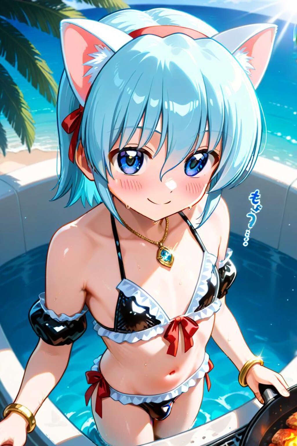ハヤテのごとく　綾崎ハヤテ　ビキニメイド