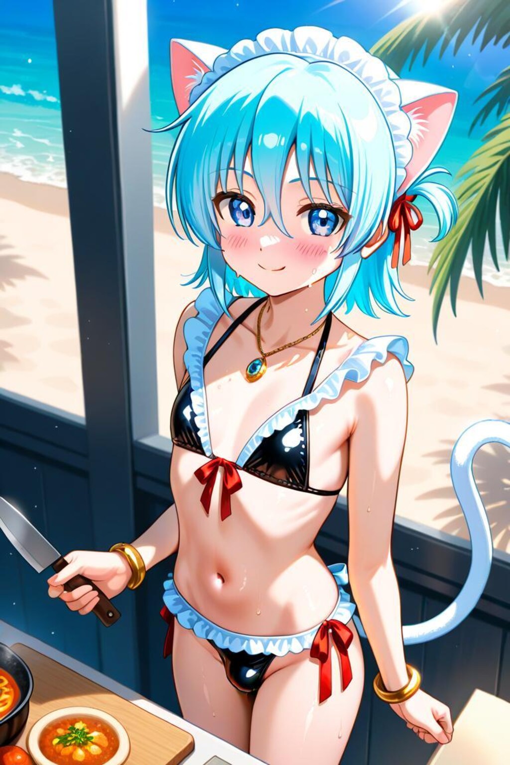 ハヤテのごとく　綾崎ハヤテ　ビキニメイド