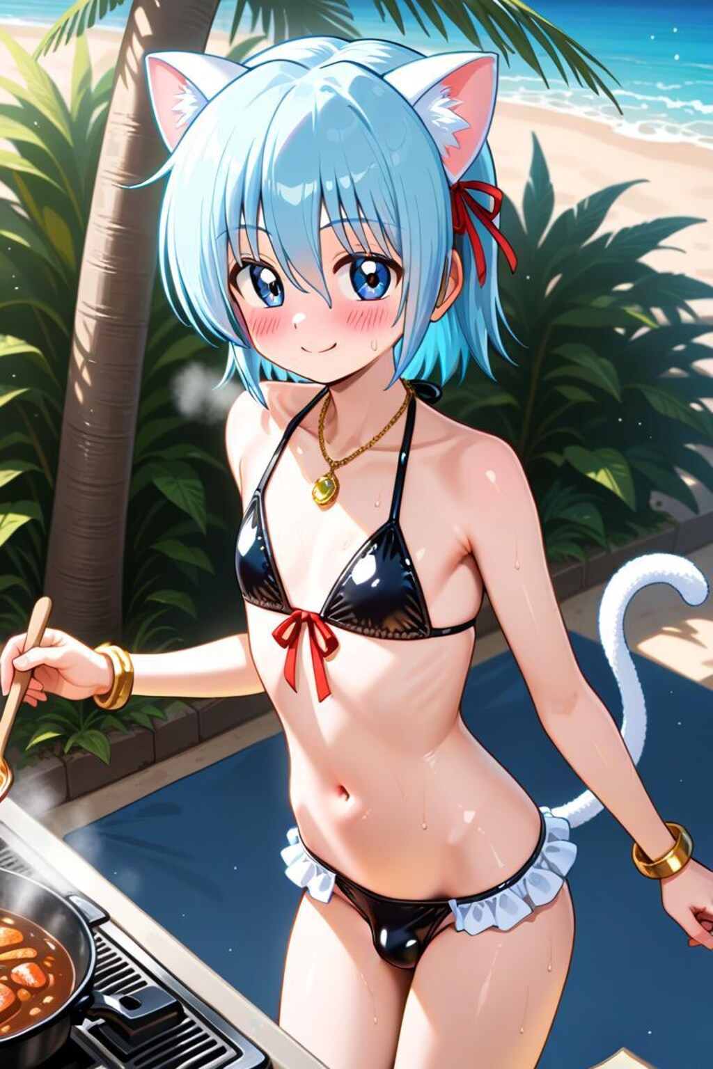 ハヤテのごとく　綾崎ハヤテ　ビキニメイド