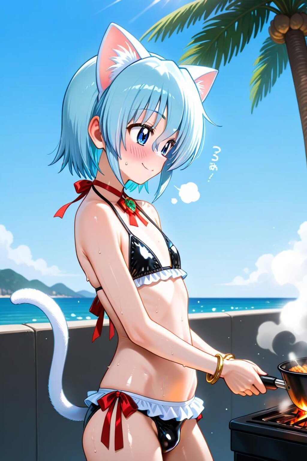 ハヤテのごとく　綾崎ハヤテ　ビキニメイド