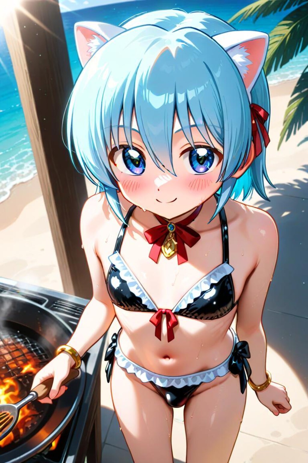 ハヤテのごとく　綾崎ハヤテ　ビキニメイド
