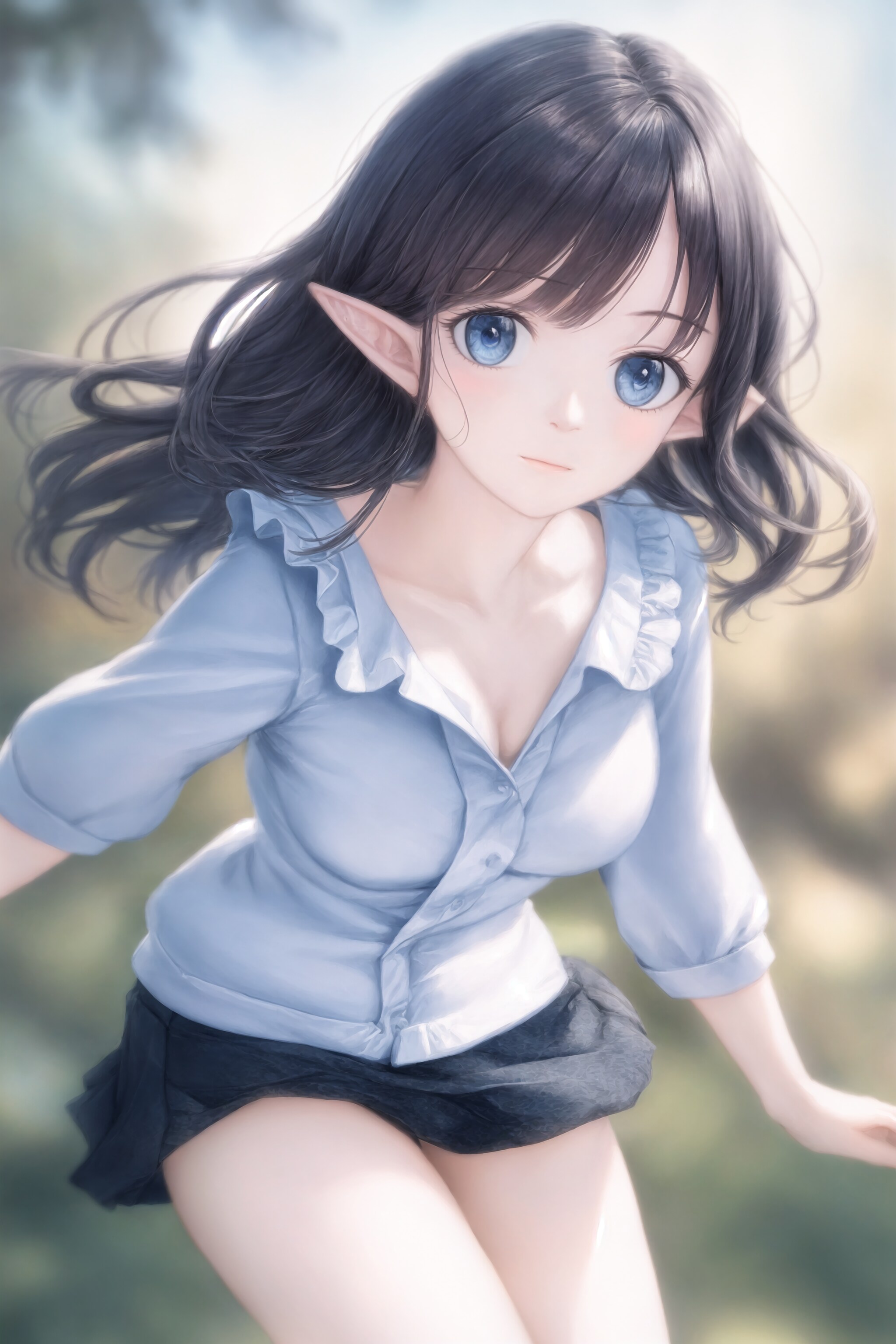 五月晴れとエルフ姉さん